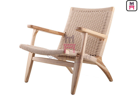 Αγορά Armrest τέφρας ξύλινη έδρα 0.45cbm ελεύθερου χρόνου κήπων με την πλάτη σχοινιών online manufacture
