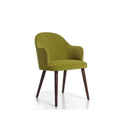 Προσαρμόσιμη ξύλινη καρέκλα εστιατορίου με σκελετό από ξύλο φλαμουριάς και εργονομική πλάτη για άνετο φαγητό