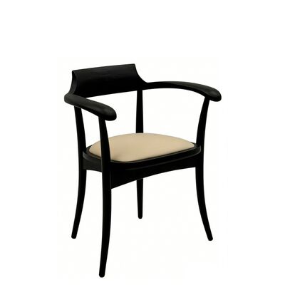 Σύγχρονη εργονομική καμπυλωτή ξύλινη καρέκλα εστιατορίου με στερεό ξύλινο πλαίσιο και προσαρμόσιμη ταπετσαρία