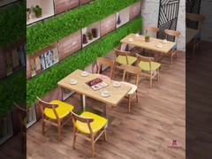 Κλασσικές καμμμένες πίσω ξύλινες να δειπνήσει έδρες με τα εμπορικά εσωτερικά έπιπλα καθισμάτων δέρματος