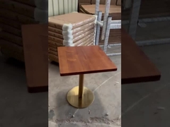 Ανθεκτικό να δειπνήσει εστιατορίων επιτραπέζιο εσωτερικό 3/4/5cm πάχος με το στερεό ξύλινο πρόσωπο