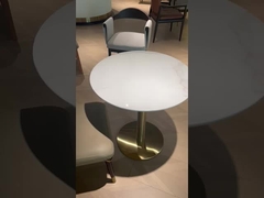 Τετράγωνο συμβόλαιο Μαρμάρινο Συνέδριο ξύλινο τραπεζικό τραπέζι Δύο χρώματα Σιδηρούν υλικό βάσης