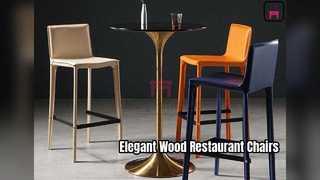 Καρέκλες εστιατορίου από μασίφ ξύλο για κομψή τραπεζαρία