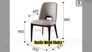 Ρουστίκ ξύλινες καρέκλες εστιατορίου για ατμόσφαιρα